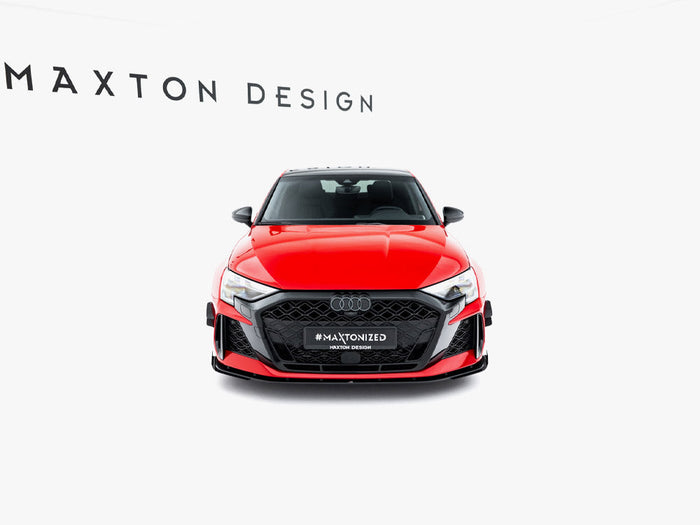 Maxton Design - Street PRO Front Splitter + Flaps Audi RS3 Sedan 8Y Facelift