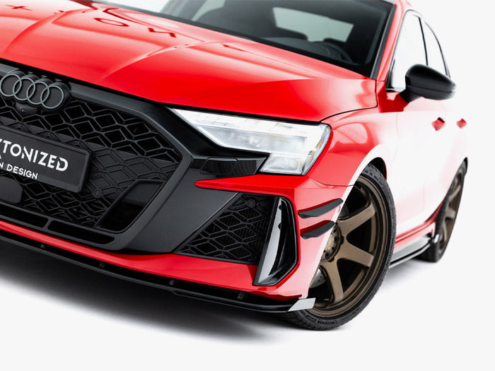 Maxton Design - Street PRO Front Splitter + Flaps Audi RS3 Sedan 8Y Facelift