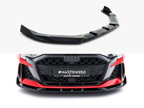 Audi RS3 Sedan 8Y Facelift Front Splitter V.3 - Maxton Design