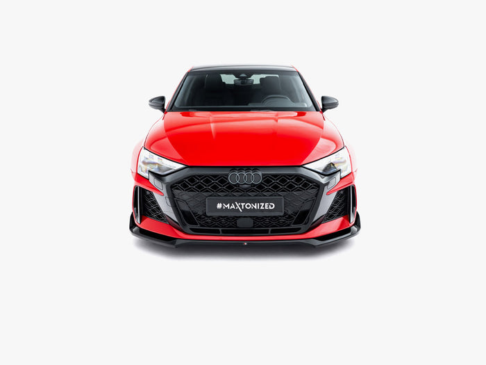 Audi RS3 Sedan 8Y Facelift Front Splitter V.2 - Maxton Design