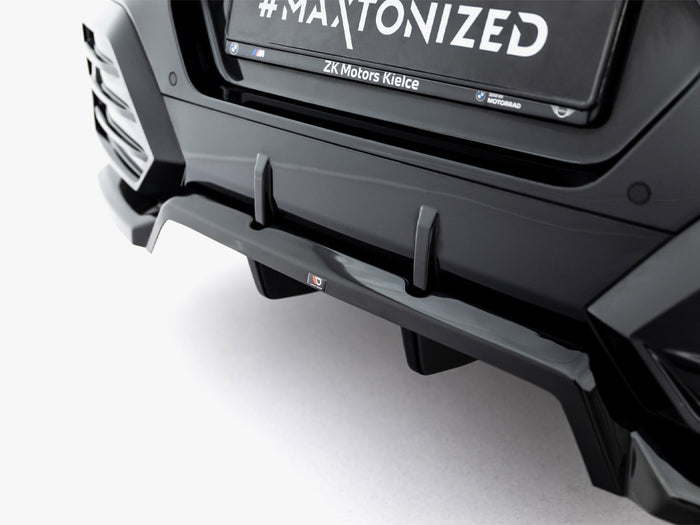 BMW X2 M-Pack U10 Rear Splitter (Vertical Bars) - Maxton Design