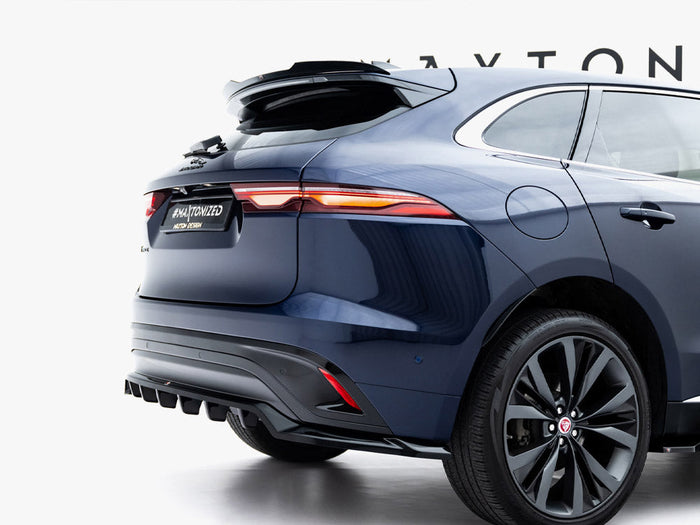 Maxton Design - Rear Splitter (Vertical Bars) Jaguar F-Pace R-Sport Mk1 Facelift
