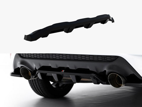 Maxton Design - Central Rear Splitter (Vertical Bars) Ford Kuga ST-Line Mk2 Facelift