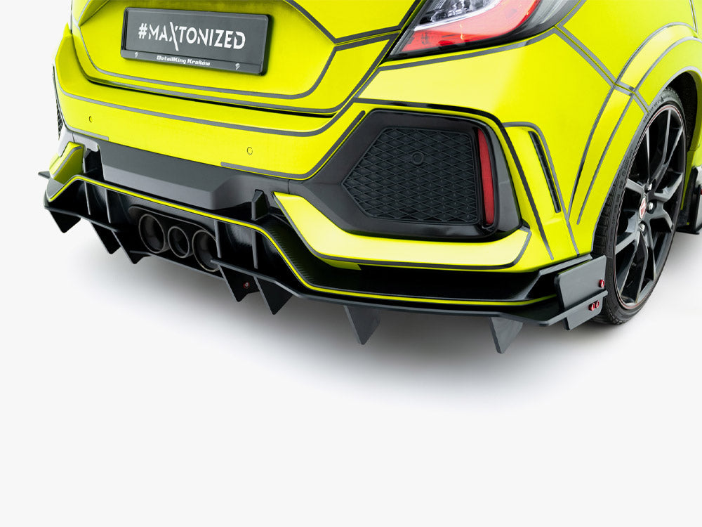 Maxton Design - Street PRO Rear Diffuser Honda Civic Type-R Mk10 / Mk1 ...