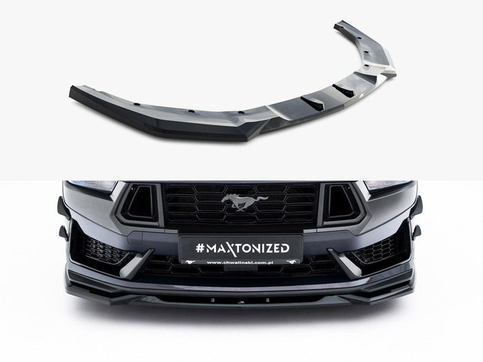 Maxton Design - Front Splitter V.2 Ford Mustang Dark Horse Mk7