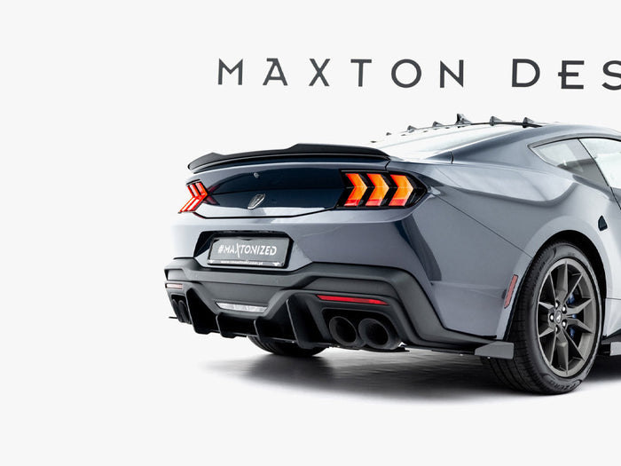 Maxton Design - Street PRO Rear Side Splitters + Flaps Ford Mustang Dark Horse Mk7