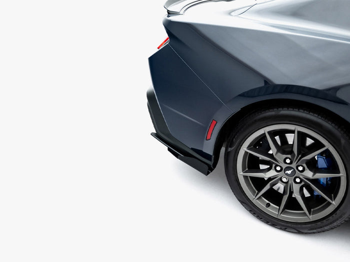 Maxton Design - Street PRO Rear Side Splitters + Flaps Ford Mustang Dark Horse Mk7