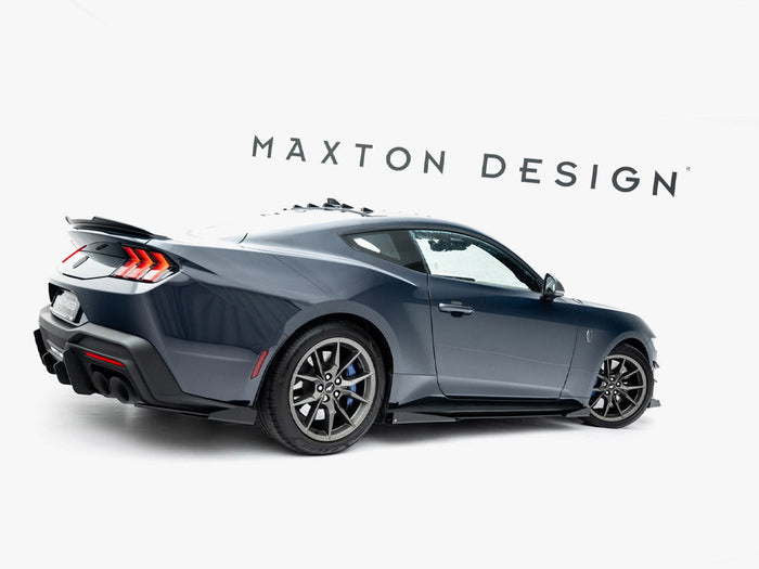 Maxton Design - Street PRO Side Skirts Diffusers + Flaps Ford Mustang Dark Horse Mk7