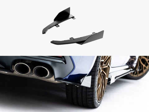 Maxton Design - Street PRO Rear Side Splitters + Flaps Audi S5 Sedan / Avant B10