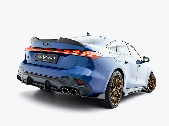Maxton Design - Street PRO Rear Side Splitters + Flaps Audi S5 Sedan / Avant B10
