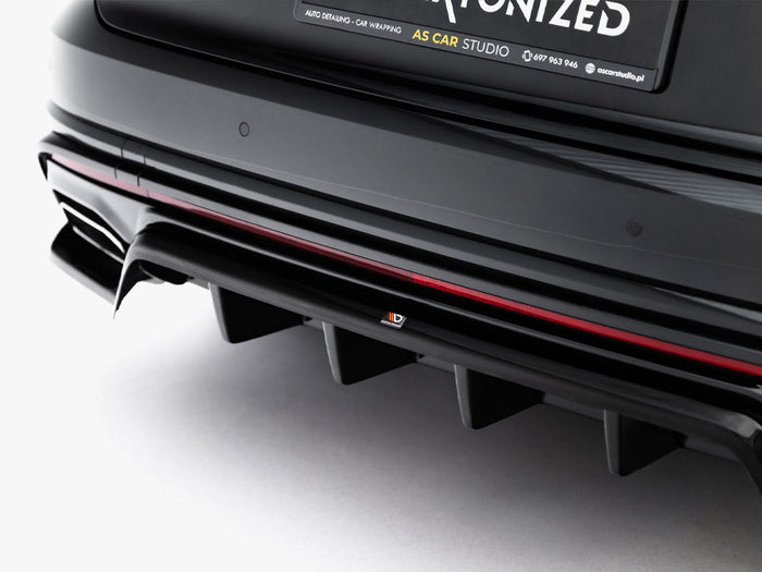 Maxton Design - Rear Splitter (Vertical Bars) Volkswagen Touareg R-Line Mk3 Facelift
