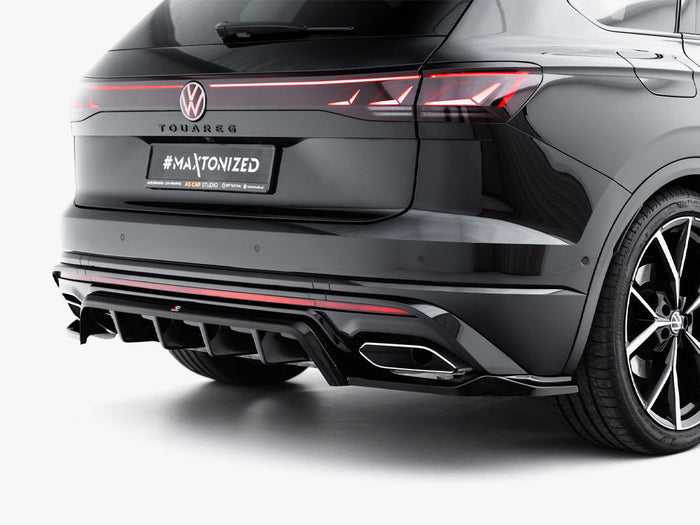 Maxton Design - Rear Splitter (Vertical Bars) Volkswagen Touareg R-Line Mk3 Facelift