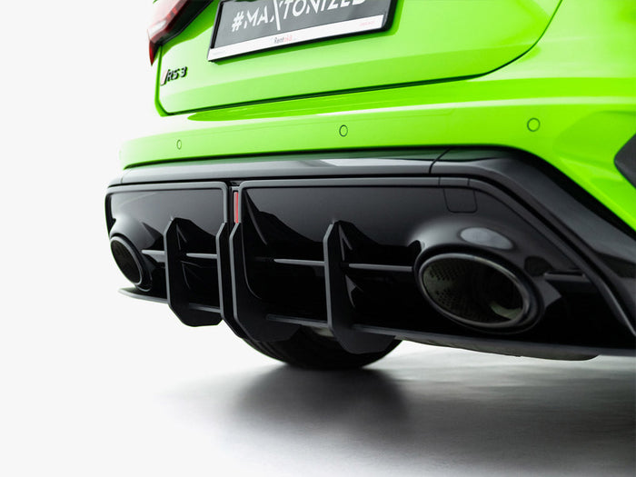 Maxton Design - Street PRO Rear Diffuser + Flaps Audi RS3 Sportback 8Y Facelift