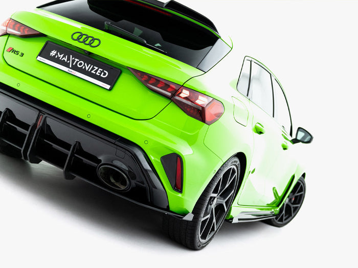 Maxton Design - Street PRO Rear Diffuser + Flaps Audi RS3 Sportback 8Y Facelift
