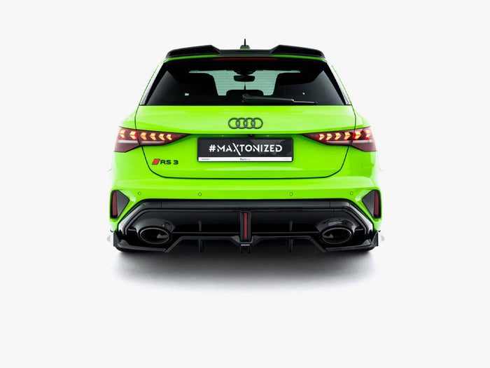 Maxton Design - Rear Splitter (Vertical Bars) V.1 Audi RS3 Sportback 8Y Facelift