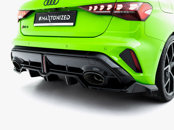 Maxton Design - Rear Splitter (Vertical Bars) V.1 Audi RS3 Sportback 8Y Facelift