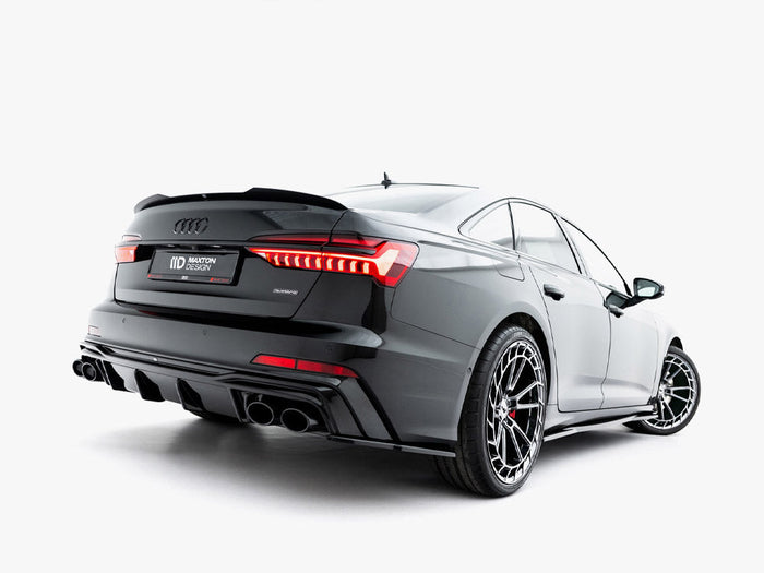 Maxton Design -  Rear Valance + Exhaust Ends Imitation Audi A6 S-Line / S6 C8 / C8 Facelift