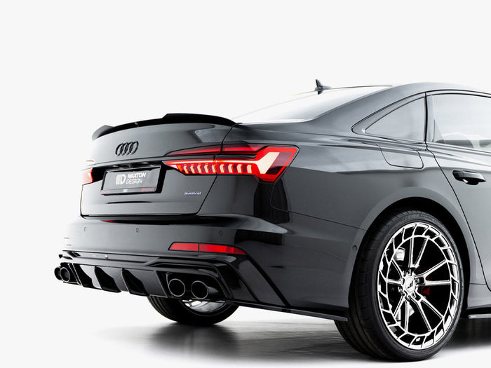 Maxton Design -  Rear Valance + Exhaust Ends Imitation Audi A6 S-Line / S6 C8 / C8 Facelift