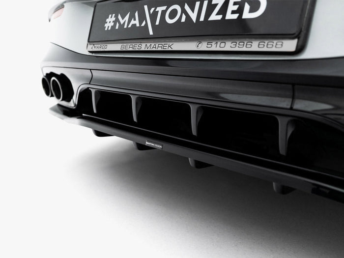 Maxton Design - Rear Splitter (Vertical Bars) Mercedes-AMG CLE 53 Aero C236