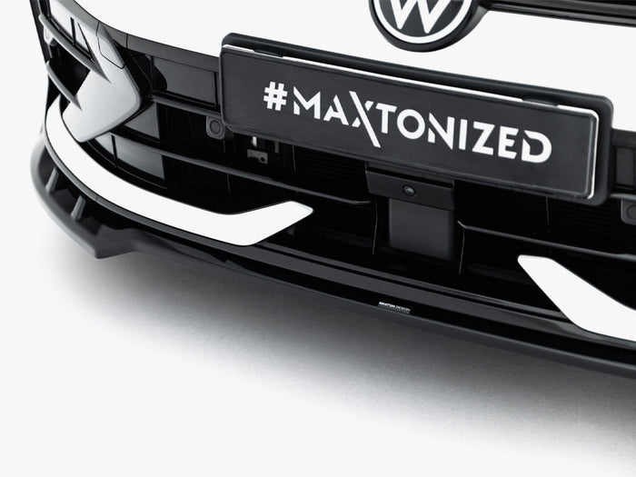 Maxton Design - Front Splitter V.1 Volkswagen Golf R Variant Mk8 Facelift