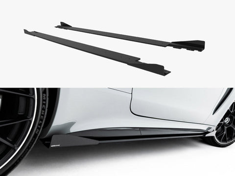 Maxton Design - Street PRO Side Skirt Diffusers + Flaps Mercedes-AMG CLE 53 Aero C236