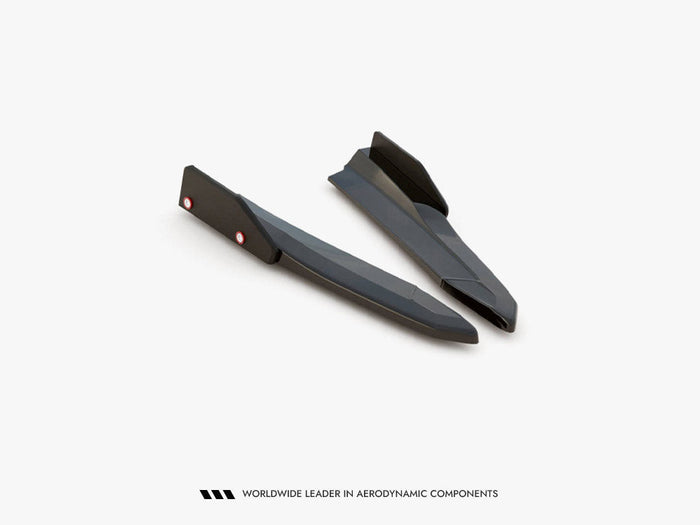 Maxton Design - Rear Side Splitters V.4 + Flaps Skoda Octavia RS Combi / Liftback Mk4 / Mk4 Facelift