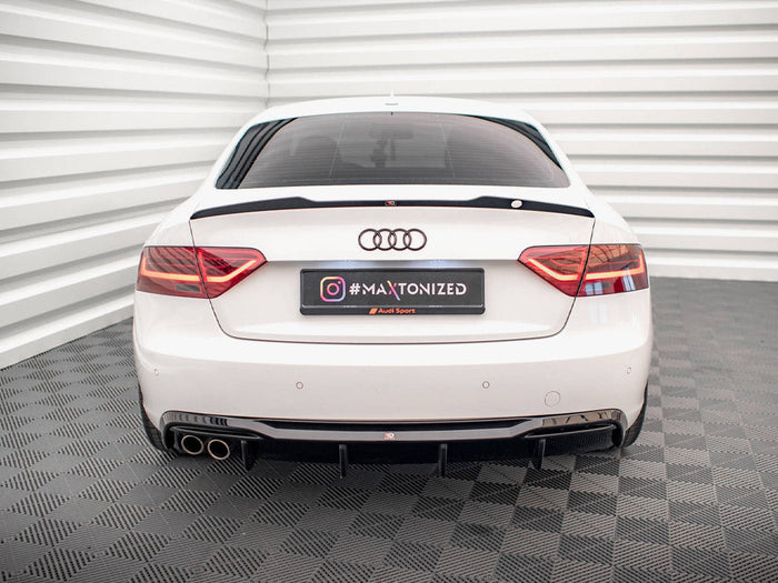Maxton Design - Rear Valance Audi A5 Sportback 8T Facelift (Version with dual exhausts on one side)