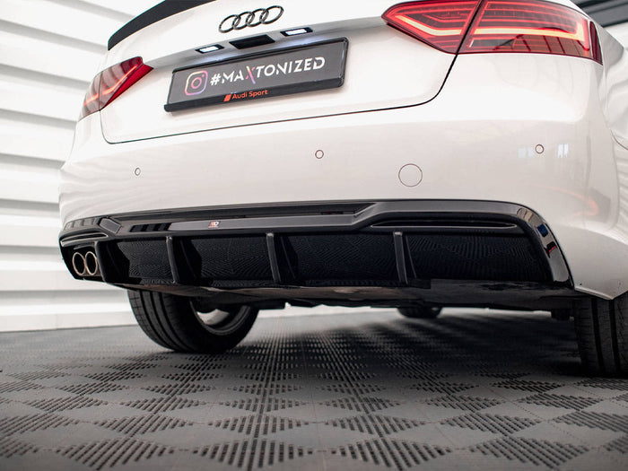 Maxton Design - Rear Valance Audi A5 Sportback 8T Facelift (Version with dual exhausts on one side)