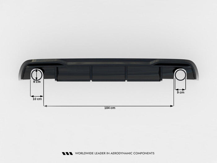 Maxton Design - Rear Valance Audi A5 Sportback 8T Facelift (Version with single exhausts on both sides)