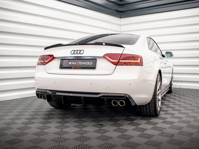 Maxton Design - Rear Valance Audi A5 Sportback 8T Facelift (Version with dual exhausts on both sides)