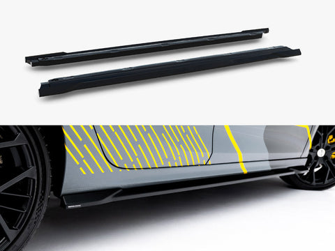Maxton Design - Side Skirt Diffusers Opel Corsa F Facelift (Mk6 Facelift)