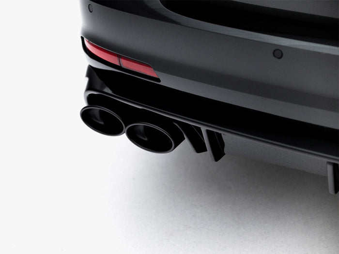 Maxton Design -  Rear Valance + Exhaust Ends Imitation Audi A6 Sedan / Avant C8 / C8 Facelift