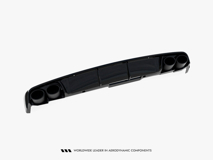 Maxton Design -  Rear Valance + Exhaust Ends Imitation Audi A6 Sedan / Avant C8 / C8 Facelift