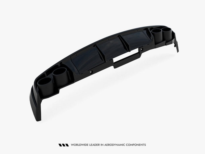 Maxton Design -  Rear Valance + Exhaust Ends Imitation Audi A6 Sedan / Avant C8 / C8 Facelift