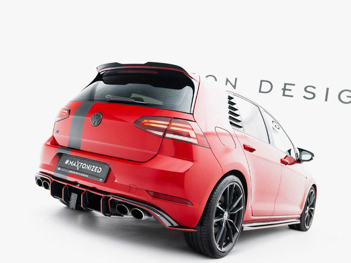 Maxton Design - Spoiler CAP V.3 Volkswagen Golf R / R-Line / GTI / GTD Mk7 / Mk7 Facelift