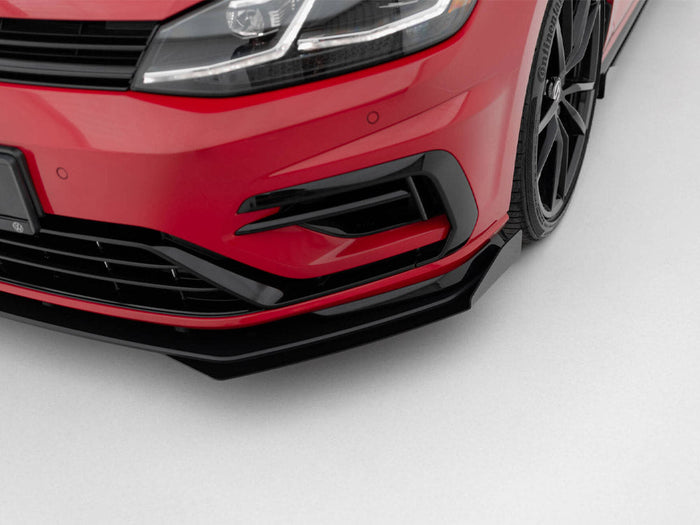 Maxton Design - STREET PRO FRONT SPLITTER + FLAPS VW GOLF 7 R / R-LINE FACELIFT