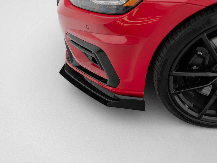 Maxton Design - STREET PRO FRONT SPLITTER + FLAPS VW GOLF 7 R / R-LINE FACELIFT