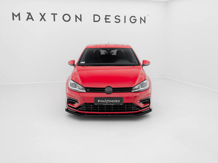 Maxton Design - STREET PRO FRONT SPLITTER V.2 VW GOLF 7 R / R-LINE FACELIFT