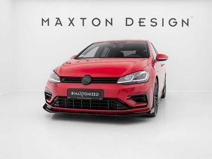 Maxton Design - STREET PRO FRONT SPLITTER V.2 VW GOLF 7 R / R-LINE FACELIFT