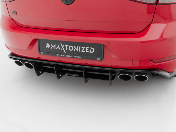 Maxton Design - Rear Diffuser Volkswagen Golf R Mk7 Facelift
