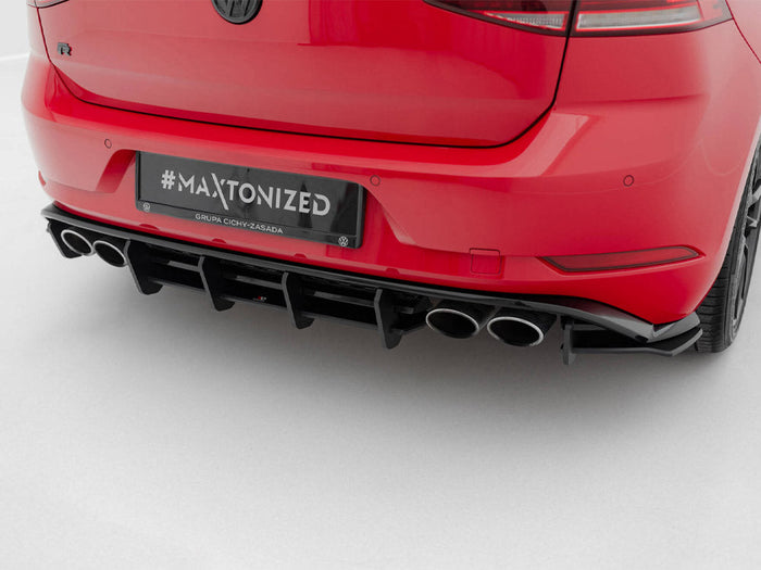 Maxton Design - STREET PRO REAR DIFFUSER VW GOLF 7 R FACELIFT