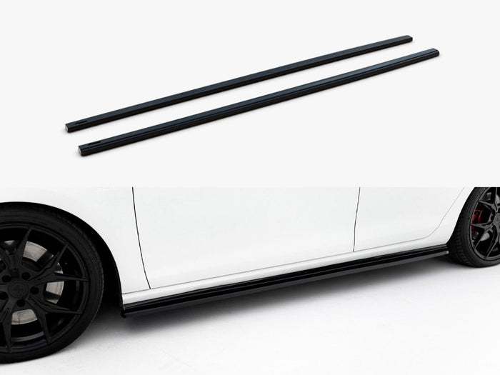 Maxton Design - Side Skirt Diffusers V.2 Volkswagen Golf GTI / GTD Mk7 / Mk7 Facelift (narrow)