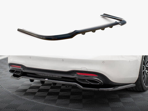 Maxton Design - Rear Splitter (Vertical Bars) Mercedes-Benz S AMG-Line W222 Facelift