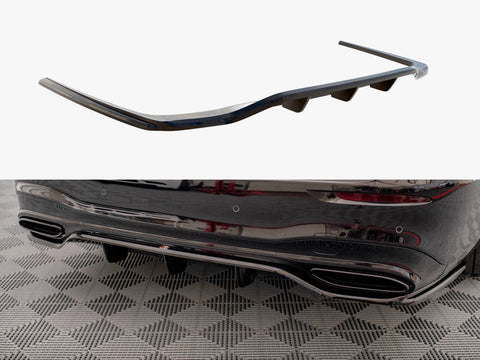 Maxton Design - CENTRAL REAR SPLITTER (VERTICAL BARS) MERCEDES S AMG-LINE W223