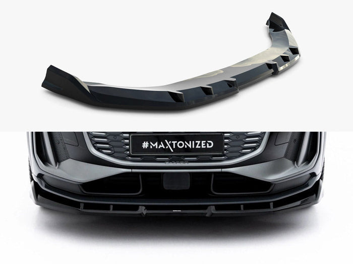 Maxton Design - Front Splitter Audi Q6 e-tron Standard / S-Line / SQ6 e-tron SUV / Sportback Mk1