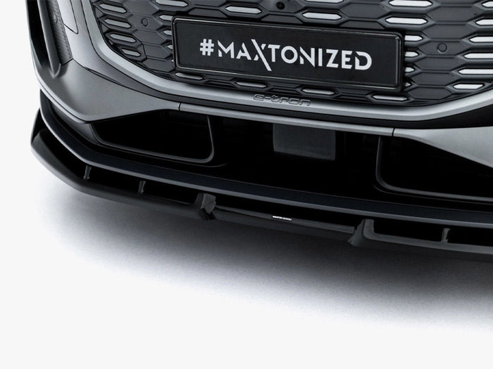Maxton Design - Front Splitter Audi Q6 e-tron Standard / S-Line / SQ6 e-tron SUV / Sportback Mk1