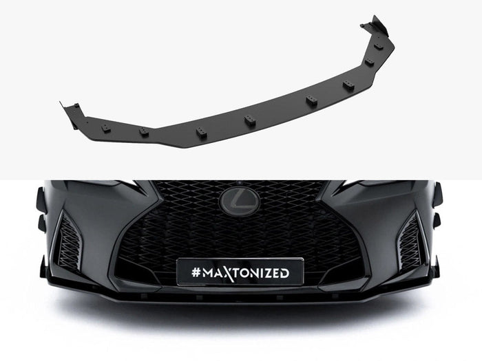 Maxton Design - Street PRO Front Splitter + Flaps Lexus IS 500 Mk3 Facelift 2 (XE30)