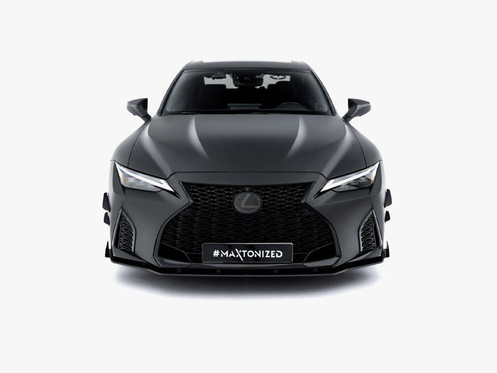 Maxton Design - Street PRO Front Splitter + Flaps Lexus IS 500 Mk3 Facelift 2 (XE30)
