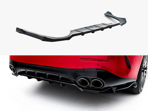 Maxton Design - Rear Splitter (Vertical Bars) Mercedes-AMG E53 Sedan / Estate W214