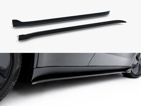Maxton Design - Side Skirt Diffusers Tesla Model Y Premium Mk1 Facelift